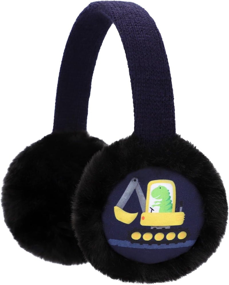 Ztl Kids Knit Earmuffs Soft Plush Ear Warmers Winter Outdoor Ear Muffs for Boys Girls - Image 1